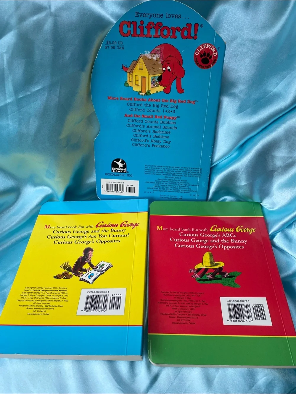 Clifford and Curious George Board Books Bundle